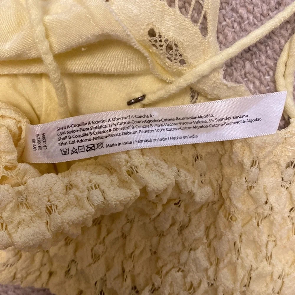 *HOST PICK* Free People FP One Adella yellow lace Bralette - Picture 6 of 6